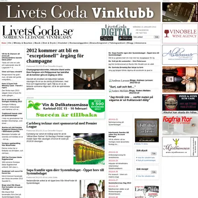 Livets Goda startsida 2013
