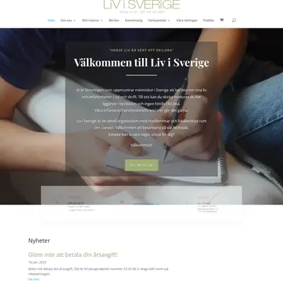 Liv i Sverige startsida 2023