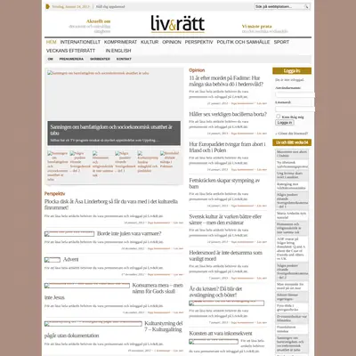 www.livochratt.se startsida 2013