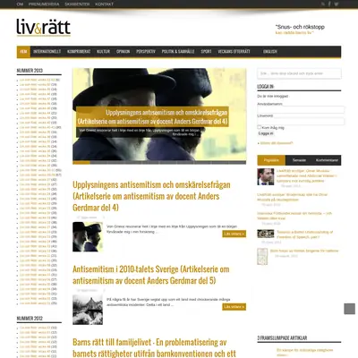 www.livochratt.se startsida 2014