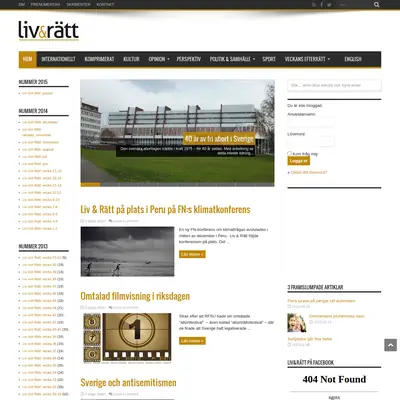 www.livochratt.se startsida 2015