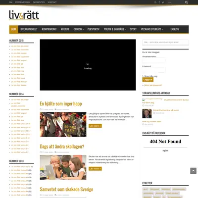 www.livochratt.se startsida 2016