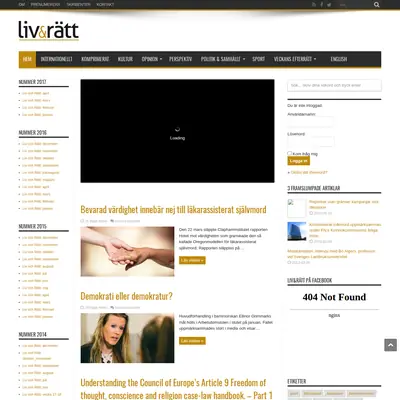 www.livochratt.se startsida 2017