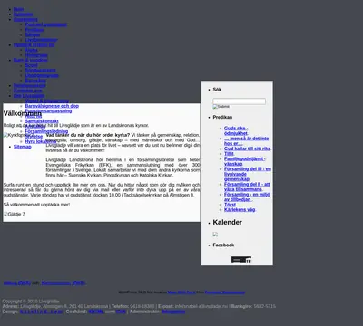 Gudstjänst Livsglädje Landskrona startsida 2012