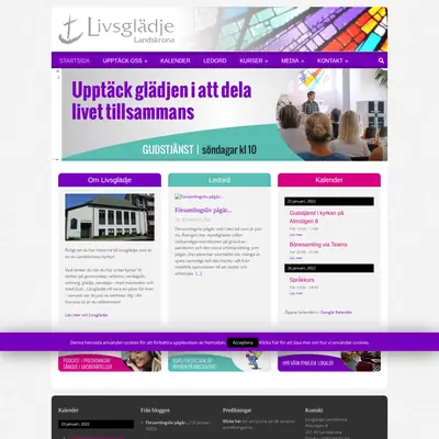 Gudstjänst Livsglädje Landskrona startsida 2022