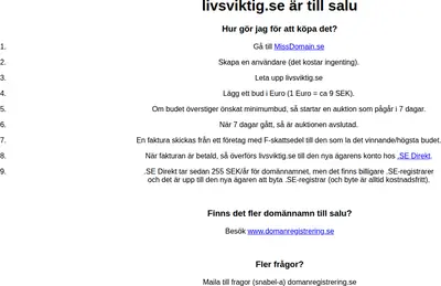 Livsviktigt startsida 2013