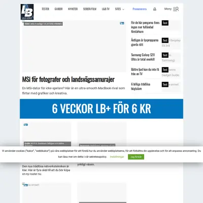 Ljud & Bild startsida 2020