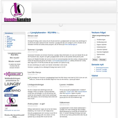 www.ljungbykanalen.se startsida 2011