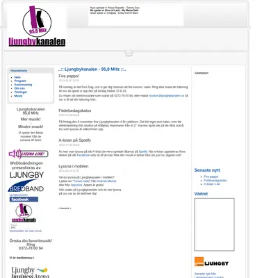 www.ljungbykanalen.se startsida 2014