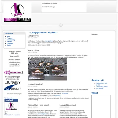 www.ljungbykanalen.se startsida 2015