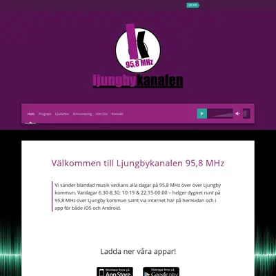 www.ljungbykanalen.se startsida 2018