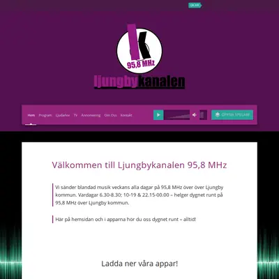 www.ljungbykanalen.se startsida 2019