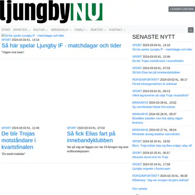 Ljungby NU startsida 2024