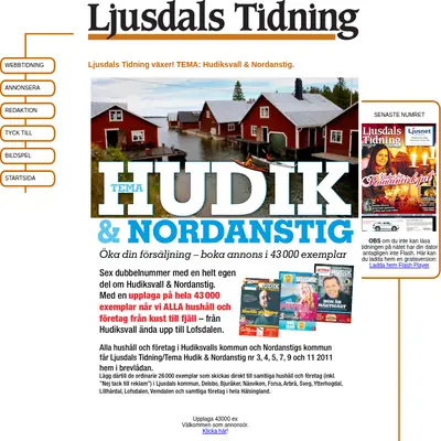 Ljusdals-Nytt startsida 2013