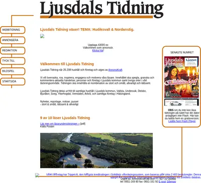 Ljusdals-Nytt startsida 2016