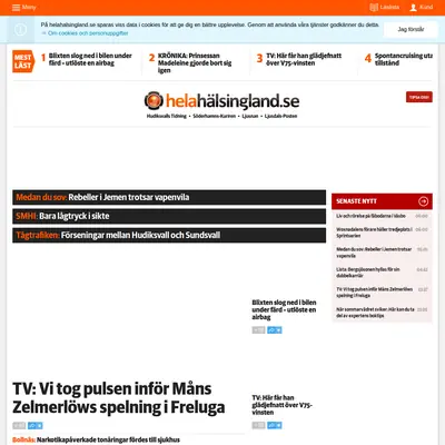 Ljusdals Posten e-postutskick startsida 2015