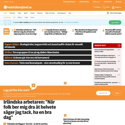 Ljusdals Posten e-postutskick startsida 2017