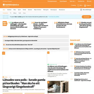 Ljusdals Posten e-postutskick startsida 2018
