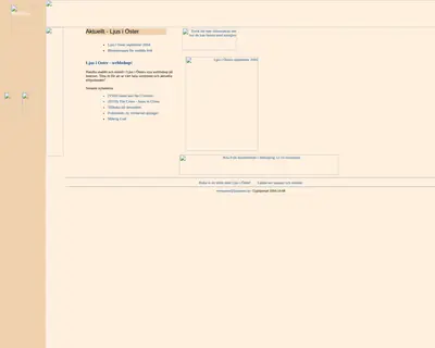 Ljus i Öster startsida 2006