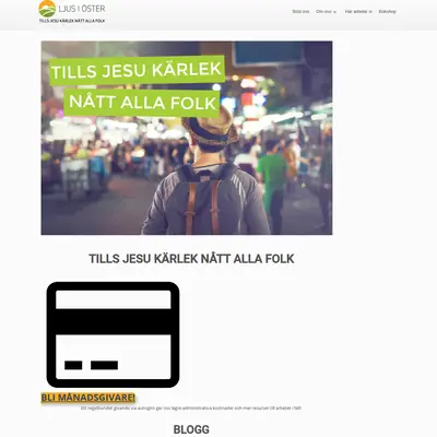 Ljus i Öster startsida 2018