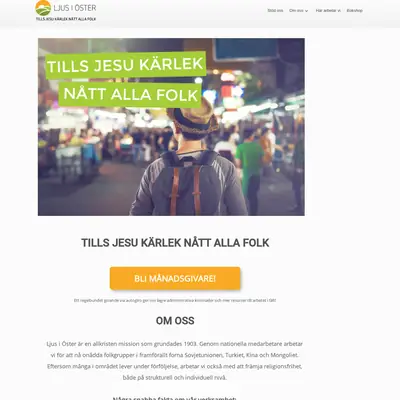 Ljus i Öster startsida 2019