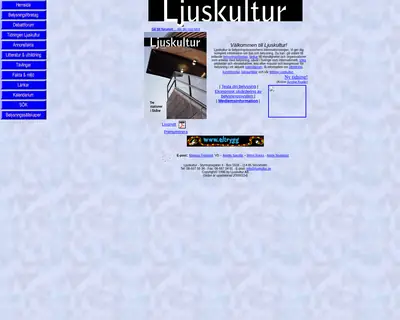 Ljuskultur startsida 2000