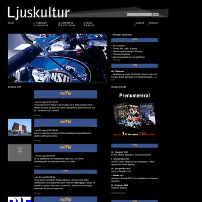 Ljuskultur startsida 2010