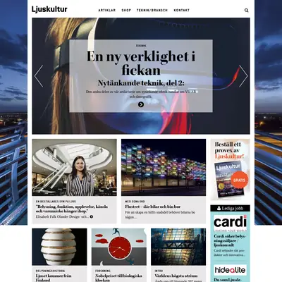 Ljuskultur startsida 2018