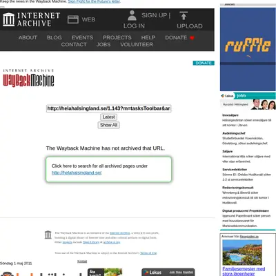 ljusnan.se startsida 2011