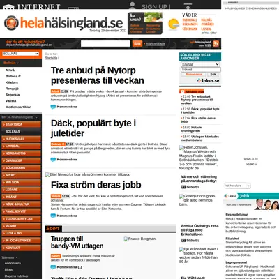 ljusnan.se startsida 2012