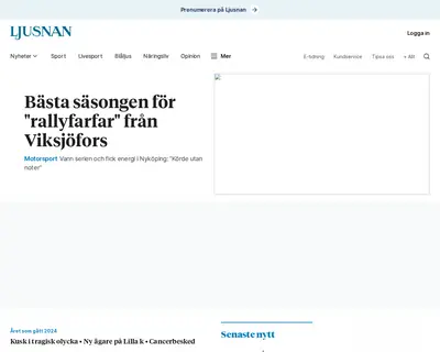 ljusnan.se startsida 2025