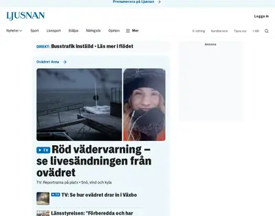 ljusnan.se startsida 2026