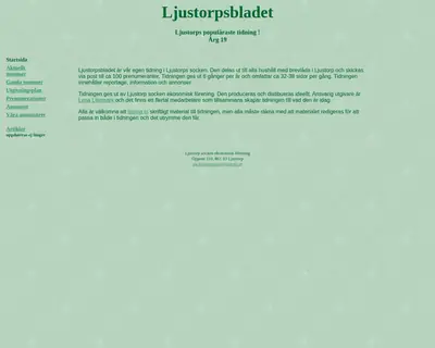 Ljustorpsbladet startsida 2013