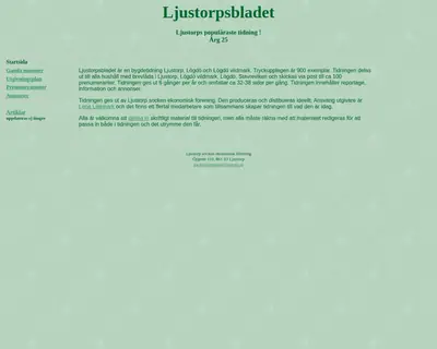 Ljustorpsbladet startsida 2020