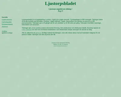 Ljustorpsbladet startsida 2024