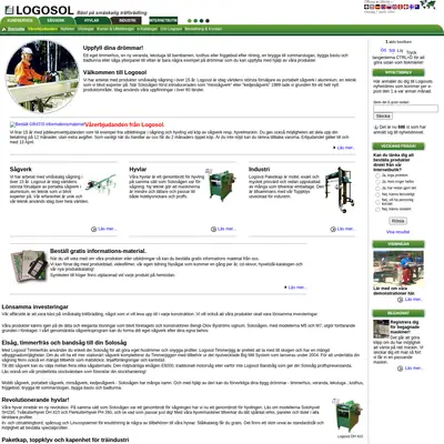 Logosol, logosol.se startsida 2004