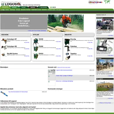 Logosol, logosol.se startsida 2006