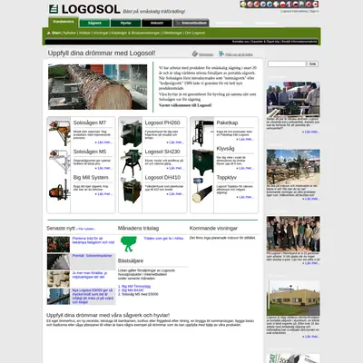 Logosol, logosol.se startsida 2008