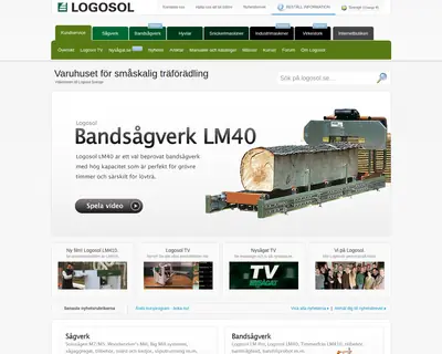 Logosol, logosol.se startsida 2010