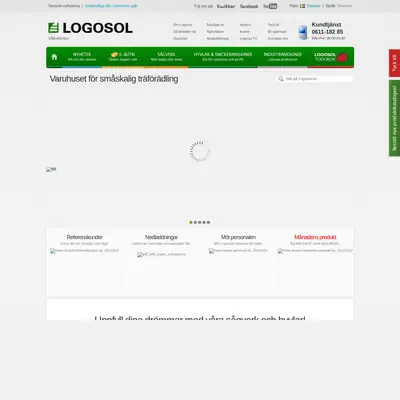 Logosol, logosol.se startsida 2012
