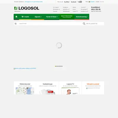 Logosol, logosol.se startsida 2013