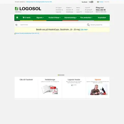 Logosol, logosol.se startsida 2017