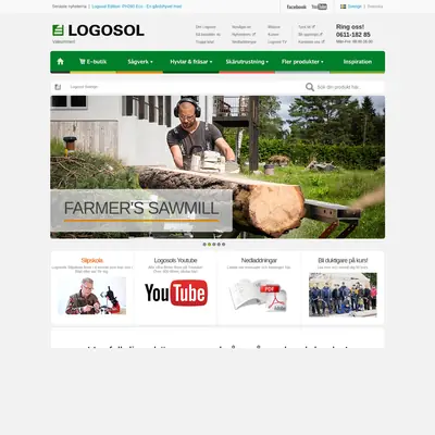 Logosol, logosol.se startsida 2018