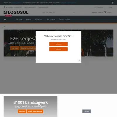 Logosol, logosol.se startsida 2020