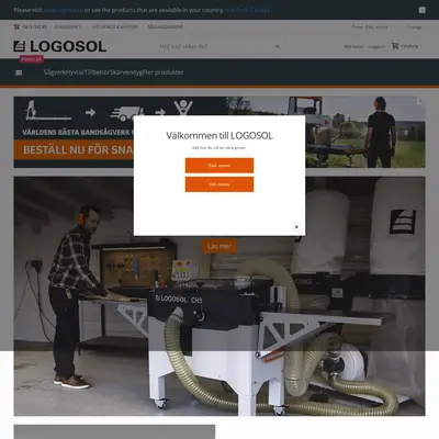 Logosol, logosol.se startsida 2021