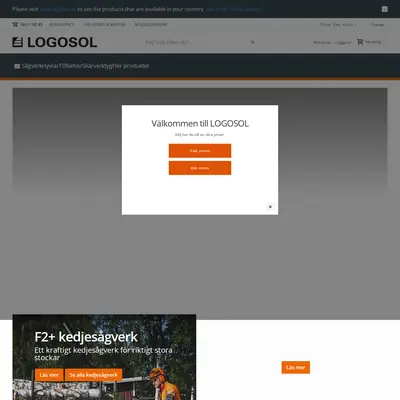 Logosol, logosol.se startsida 2023