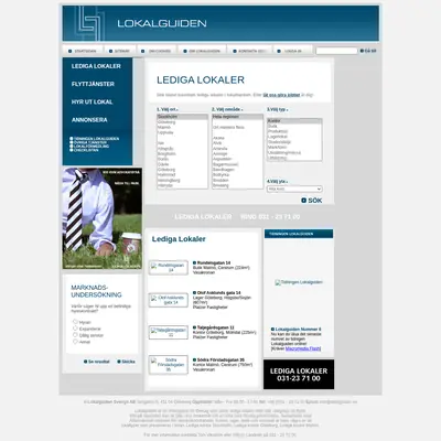 Lokalguiden startsida 2007