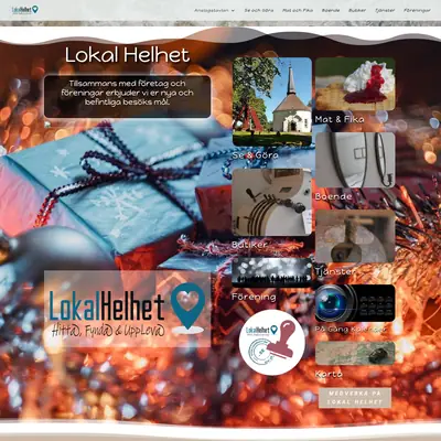 Lokal Helhet, lokalhelhet.se startsida 2022