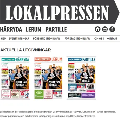 lokalpressen.se startsida 2018