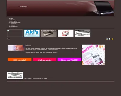 LOKALSVEPET startsida 2009